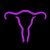 Logo d’Hystérie Collective sur fond violet, couleur emblématique des luttes féministes