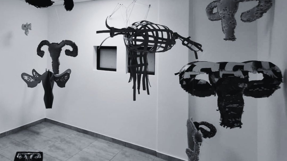Installation Hystérie Collective, art féministe contemporain, Guadeloupe